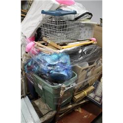 ESTATE PINK FLAMINGO PALLET W ASST. TREASURES