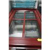 Image 1 : 26 1/8 X 37 7/8 - RED FRAMED WINDOW
