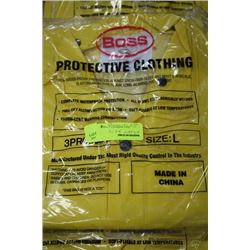 NEW BOSS SIZE L RAIN JACKET