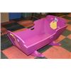Image 1 : PURPLE WOODEN CRADLE