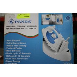 PANDA CORDLESS 2 IN 1 STEAMER