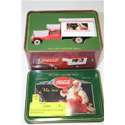 COCA-COLA 1930 CHEVY DELIVERY TRUCK IN CAN