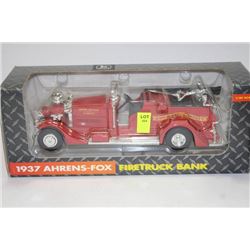 ERTL 1937 AHRENS-FOX JOHN DEERE FIRE TRUCK