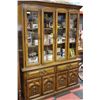 Image 1 : WOOD BUFFET AND HUTCH