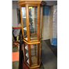 Image 1 : WOOD AND GLASS CURIO CABINET