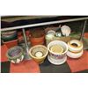 Image 1 : LARGE COLLECTION OF PLANTERS SOLD W BAMBOO
