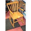 Image 1 : CHILDRENS WOOD ROCKING CHAIR
