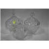 Image 1 : PINWHEEL CRYSTAL LIDDED DISH X3