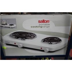 SALTON 2 BURNER COOK TOP