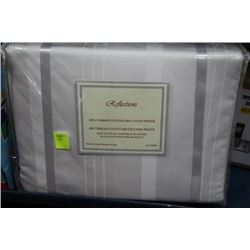 NEW HWITE 600 THREAD COUNT KING DUVET SET