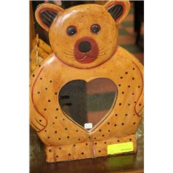 WOOD BEAR WALL MIRROR