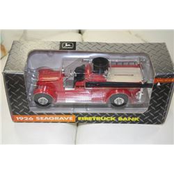 ERTL 1926 SEAGRAVE JOHN DEERE FIRETRUCK BANK