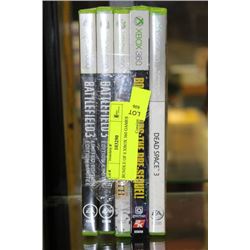 BUNDLE OF 6 XBOX 360 GAMES