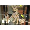 Image 1 : PAIR OF GERMAN SHEPPARD HANDPAINTED ORNAMENTS
