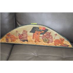 WOOD CARVED OVER THE DOOR WALL HANGING