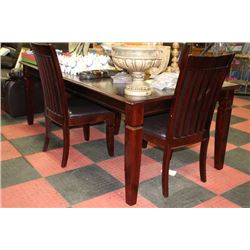 NEW KITCHEN TABLE W LEAF AND 4 CHAIRS