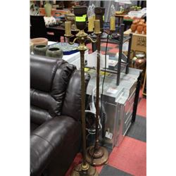 BRASS VINTAGE FLOOR LAMP