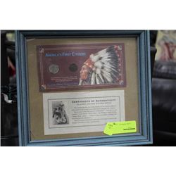AMERICAS FIRST CITIZENS FRAMED COINS