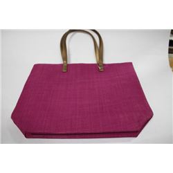 PLUM WOVEN PURSE