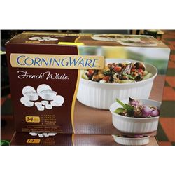NEW 14 PC CORNINGWARE BAKEWARE SET