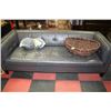 Image 1 : GREY LEATHER SOFA