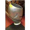 Image 1 : LARGE SILVER DESIGNER VASE