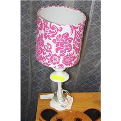 SHOWHOME PINK AND WHITE LAMP
