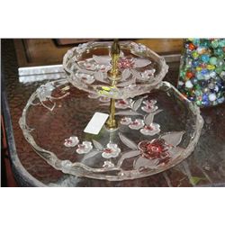 CRYSTAL CHERRY BLOSSOM DESSERT TRAY