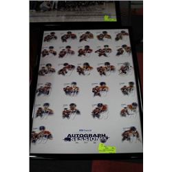 2010-11 EDMOTON OILER FRAMED TEAM POSTER