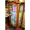 Image 1 : GOLD TONE TRIM DISPLAY CABINET