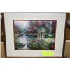 Image 1 : THOMAS KINKADE "THE GARDEN OF PRAYER" PRINT