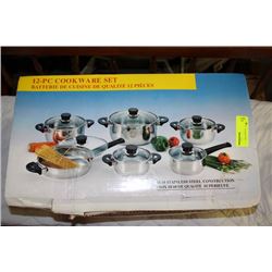 12 PC ST STEEL COOKWARE SET