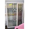 Image 1 : 2 DECORATIVE GLAZED WINDOWS