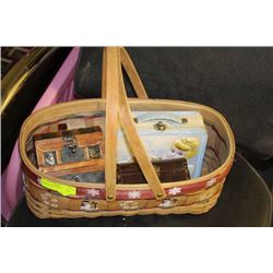 BASKET WITH COLLECTIBLE TIN