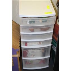 PLASTIC STORAGE SYSTEM W KITCHEN ACCESSORIES