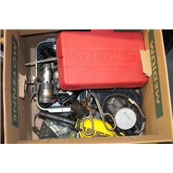 NEW HAND WINCH W  DREMEL/BIT SET AND SMALL BOX