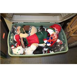 TOTE OF CHRISTMAS ORNAMENTS