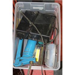 BIN WITH ASSORTED TOOLS