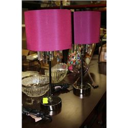 PAIR OF SHOWHOME TABLE LAMPS