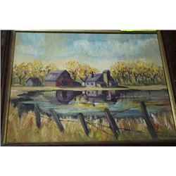 SMALL OIL PAINTING IN FRAME