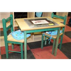 NEW CHILDRENS TABLE W 2 CHAIRS