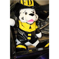 LARGE STUFFED FIRE DEPARTMENT DALMATION
