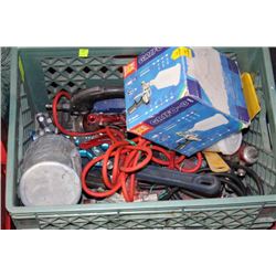 CRATE OF BODY SHOP SUPPLIES