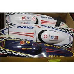 3 SEABIRD REMOTE CONTROL BOATS