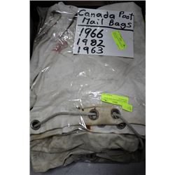 THREE CANADA POST MAIL BAGS 1963-66-82