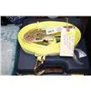 Image 1 : 2" X 30' 10,000LB MAXIMUM RATCHET STRAP