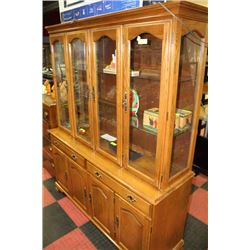 OAK CHINA CABINET
