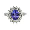 Image 1 : 14KT Two Tone Gold 2.25ct Tanzanite and Diamond Ring