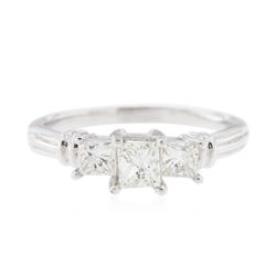 Platinum 0.97ctw Diamond Ring