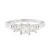Image 1 : Platinum 0.97ctw Diamond Ring